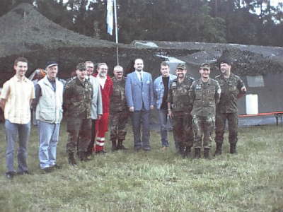 Reservisten aus Naila mit Honoratioren